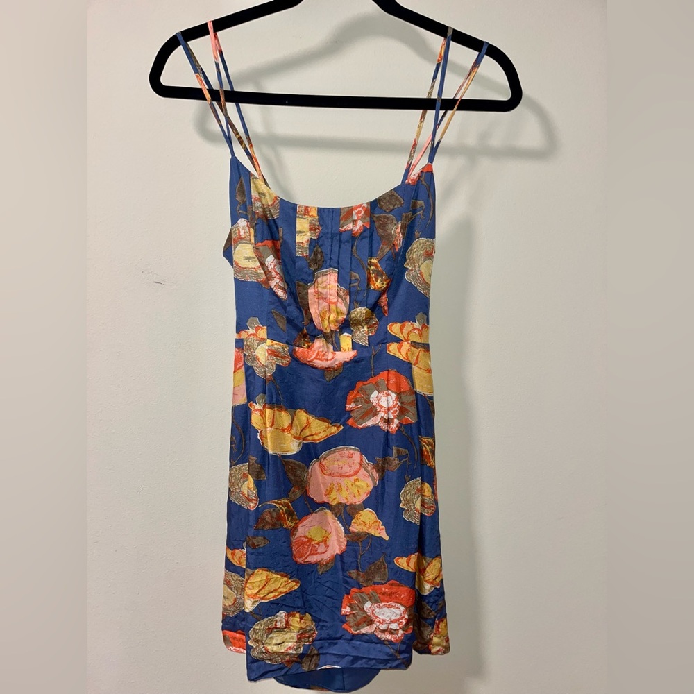 Anthropologie Maeve Blue Floral Dress